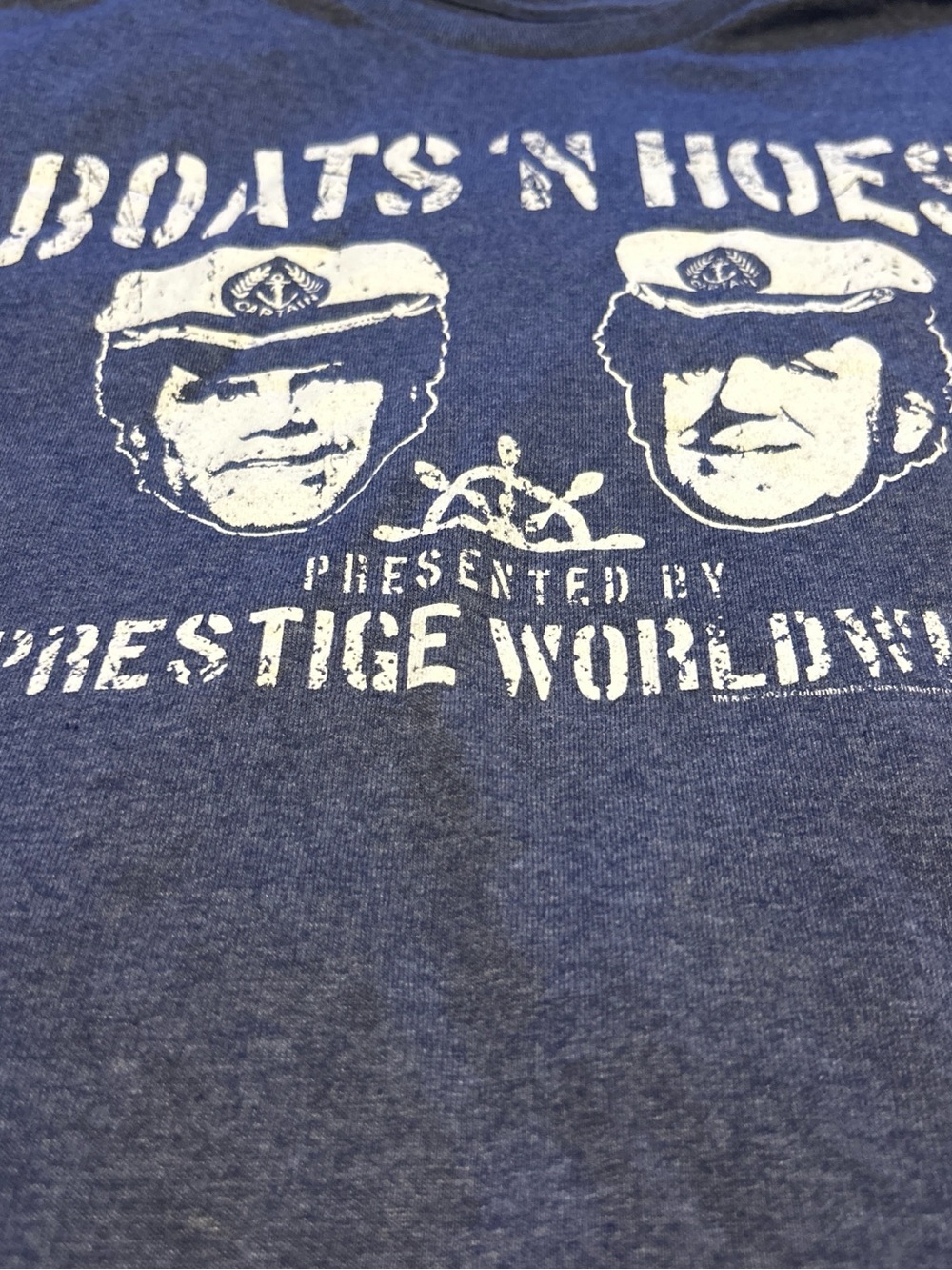 Boats 'N' Hoes Graphic Short Sleeve Tee - Blue